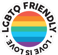 Friendly service badge