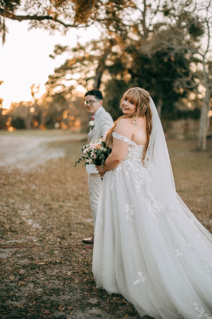 Rustic lakefront barn wedding reception at The Barn at Crescent Lake, Tampa FL