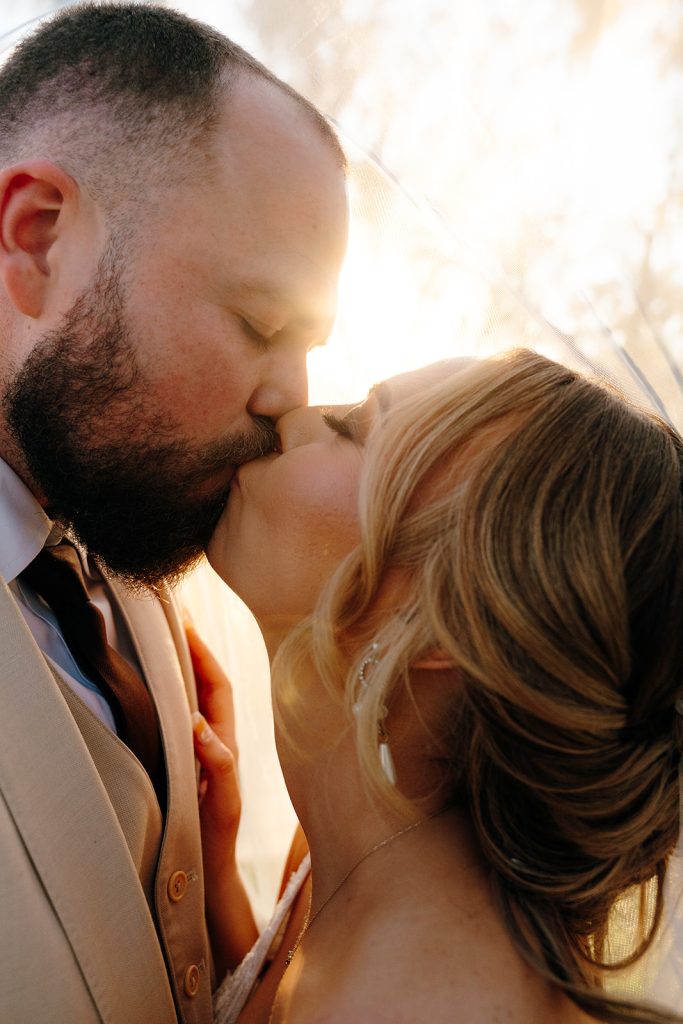 Lakefront outdoor wedding ceremony on the private grounds of The Barn at Crescent Lake in Odessa, North Tampa FL